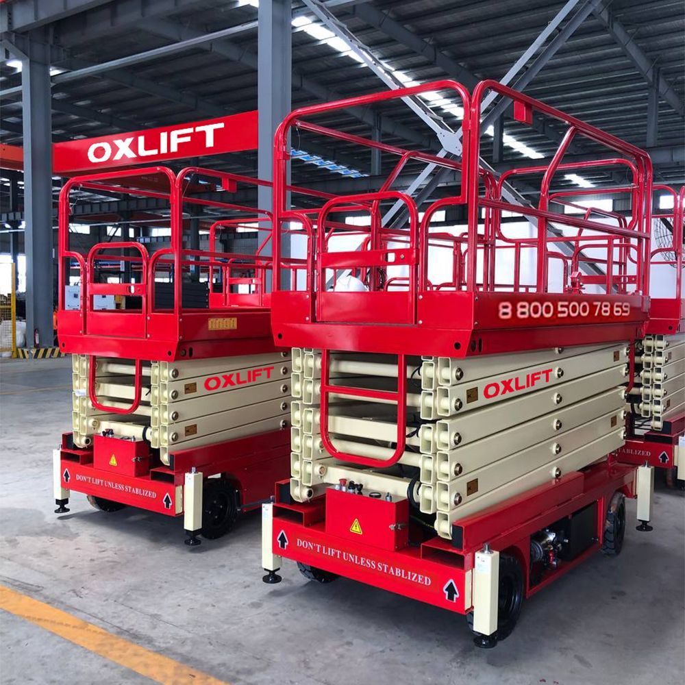 Ножничный Подъемник Передвижной OXLIFT QX-050-110 11000 мм 500 кг с выдвижной платформой
