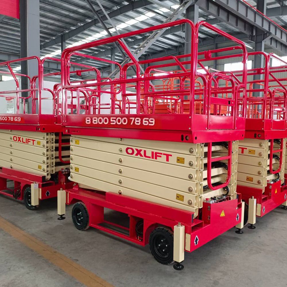 Ножничный Подъемник Передвижной OXLIFT QX-050-110 11000 мм 500 кг с выдвижной платформой