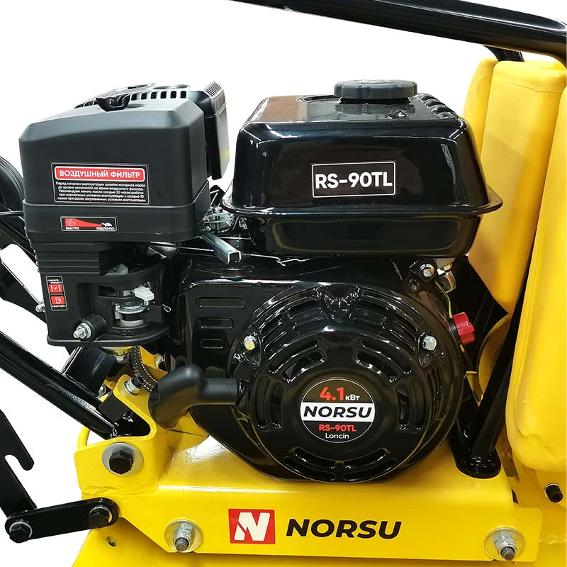 Виброплита бензиновая прямоходная NORSU RF-90TL (колесный комплект, бак для воды)