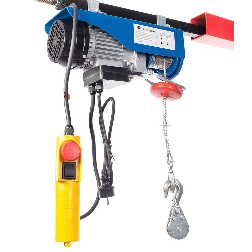 Таль электрическая TOR PA 125/250 кг 12/6 м