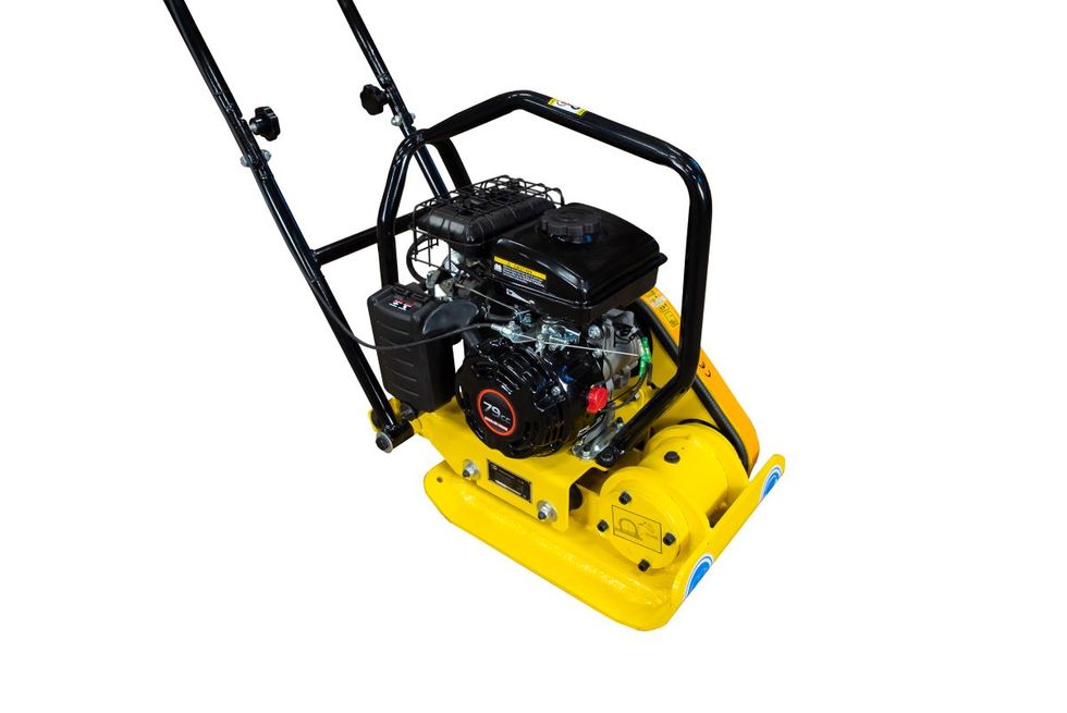 Виброплита 60 кг, 10,5кН (Loncin) без бака, коврик, колесный комплект TOR C-60