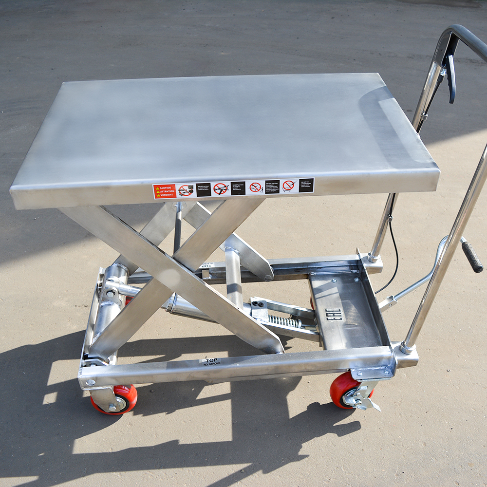 Гидравлический Подъемный Стол Передвижной из нержавеющей стали OXLIFT OXF50-STEEL 900 мм 500 кг