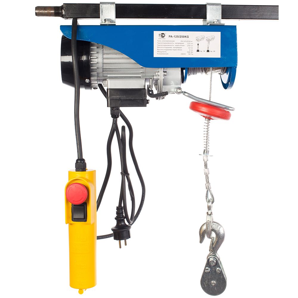 Таль электрическая TOR PA 125/250 кг 12/6 м