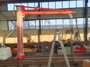 Кран консольный поворотный ручной TOR PSJ34025 250 кг, высота 3 м, стрела 4 м