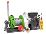 Лебедка KCD-M 400кг, 30м, U=220 В электрическая  монтажная с рычагом Euro-Lift