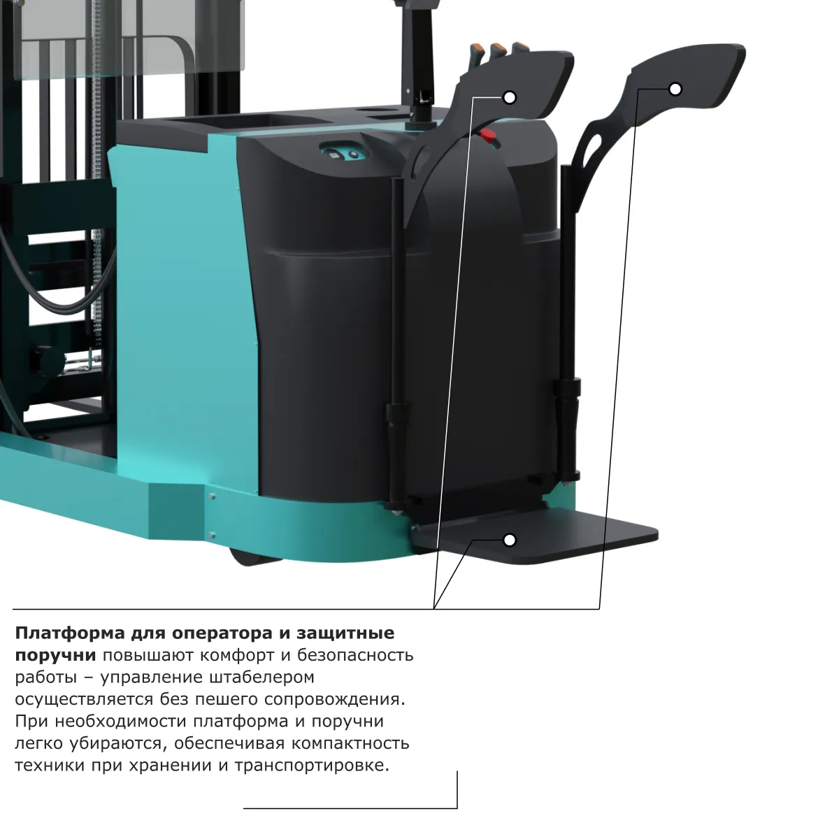 Штабелер с выдвижной мачтой (мини-ричтрак) PROLIFT PRO MRV 2035