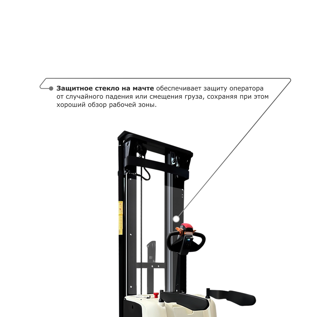 Самоходный электроштабелер PROLIFT M2 SDK 1656 со свободным подъемом